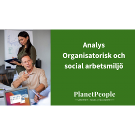 OSA-Map: Analysis of Organizational and Social Work Environment